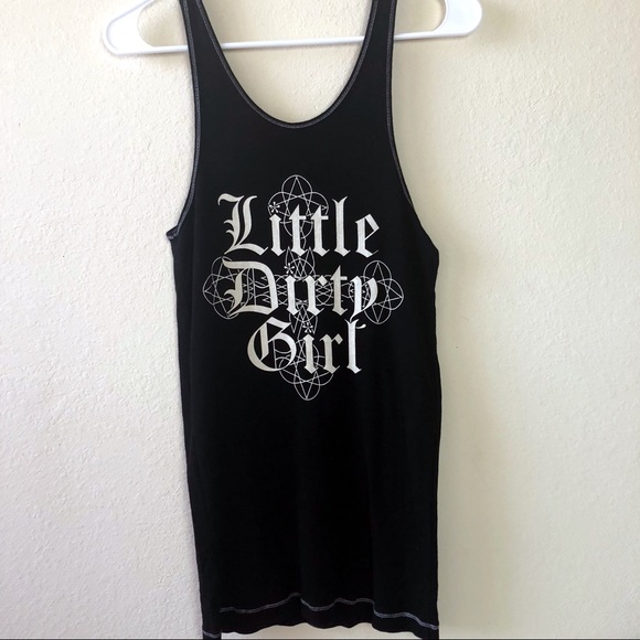 Chaser Tops - Chaser Papa Roach Little Dirty Girl Tank Top K30